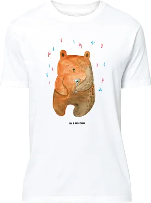 Produktbild von Mr. & Mrs. Panda Shirt Bär Party - Weiß - Geschenk, Lustig, Mitbringsel, Geburtstag, Teddy, Geburtstagsgeschenk, Tshirt, Spruch T-Shirt, Lustiges, Oversize