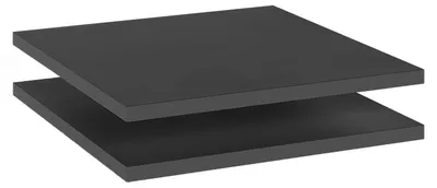 Image de Tablette Vicco Claus Anthracite Lot de 2, Model 54747