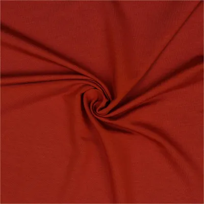 Modalstoff Modal Sweat Sweatstoff Oeko-Tex 0,5m Stoff elastisch Sweatstoff ziegelrot