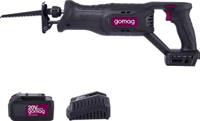 Produktbild von Gomag Akku Säbelsäge GO-SBL250BL 20V 2Sägeblätter 4,0 Ah Akku/ Ladegerät