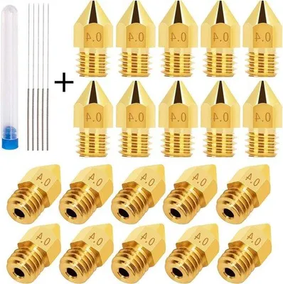 Obrázek produktu pro 3D razítkové trysky 0,4 mm, průhledné, 20 kusů
