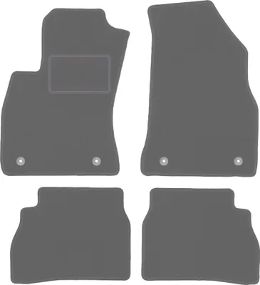 Produktbild von Graphit-Fußmatten für: Fiat Doblo II 0 (2009-2020)