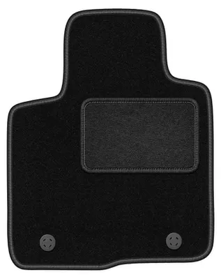 Productafbeelding van Velours bestuurdersmat voor Lancia Ypsilon III vanaf 2011 (hatchback) – zwart, op maat – Wielganizator LUX