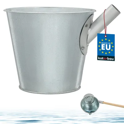 Immagine prodotto di KOTARBAU® Secchio per fanghi da 5 litri Paletta per fanghi d'acqua per malta da giardino