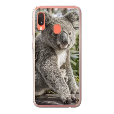 Produktbild von MuchoWow® Handyhülle Schutzhülle Hülle für Samsung Galaxy A20e Koala - Holz - Pflanzen - Kinder - Jungen - Mädchen Silikon Softcase Handy Hülle - Abdeckung