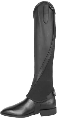 Produktbild von Beinchaps Elegance schwarz Leder Minichaps Lederchaps Reitchaps Reitletten in M