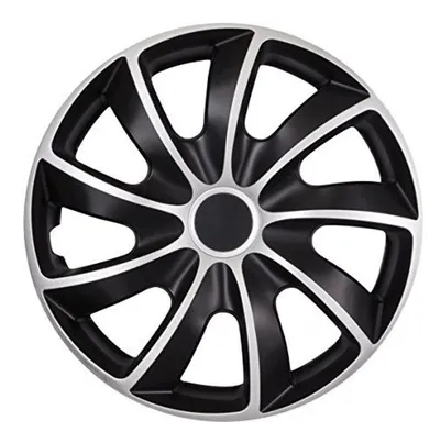 Produktbild von NRM | Radkappen Radzierblenden Quad 14" Schwarz und Silber 4tlg, Radabdeckung, Zierblenden, Zierkappen, Radblenden, Felgen