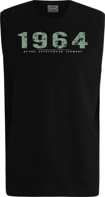 Produktbild von Übergrößen Tanktop Vintage Number rauchgrün AHORN SPORTSWEAR Schwarz 8XL