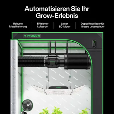 Produktbild von VIVOSUN AeroZesh S6 Inline Fan 6 Inch with E12 Speed Controller