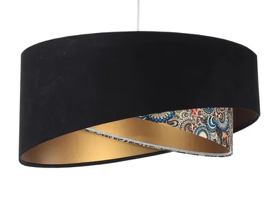 Zdjęcie produktu dla Lampa wisząca BLACK PATTERN czarna/złota