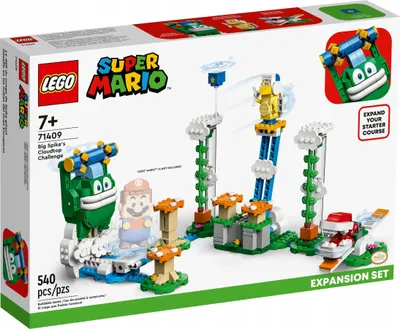 Produktbild von LEGO 71409 Super Mario Maxi-Spikes Wolken-Challenge – Erweiterungsset, Spielzeug Set mit 3 Gegner Figuren inkl. Bumerang-Bruder und Piranha-Pflanze