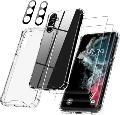 Obrázek produktu pro Obal + 2X Hybridní Fólie Samsung Galaxy A14 5G Průhledný Silikon