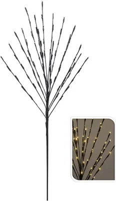 Image de 3.08 Arbre de Noël illuminé 80 LED - 110 cm - Dual Timer, batterie, extérieur