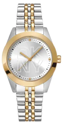 Produktbild von DKNY Damenuhr Quarzuhr silber / gold onesize Damen 32 DK1L060M0035, DK1L060M0065