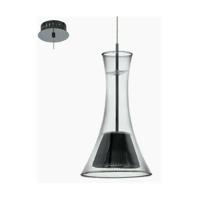 Produktbild von EGLO Hängelampe LED Pendellampe 5,4 W Glasschirm Tresen Esstisch schwarz