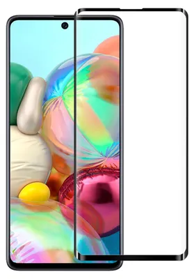 A screen protector is shown placed over a smartphone screen.