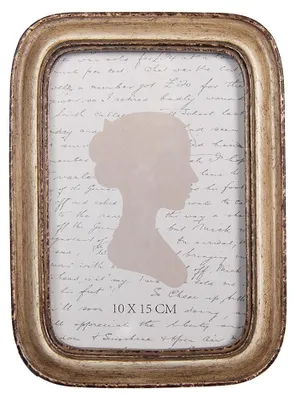 Image de Clayre & Eef Cadre photo 10x15 cm Beige Plastique