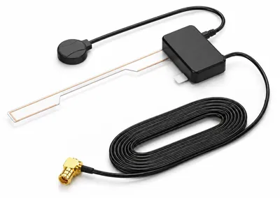 DAB/DAB+ Autoantenne, aktiv, SMB-Stecker, 3 m Kabel