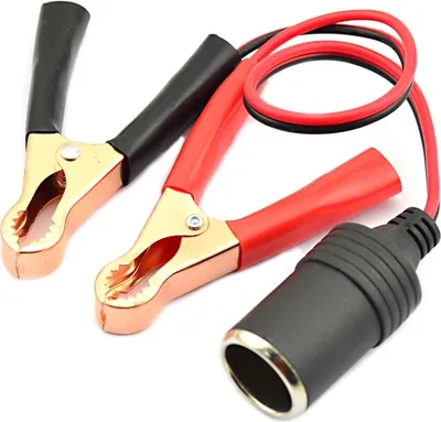 Image de câble Cigarette 12-24V Câble Cigarette pour Batterie [Rouge+Noir]