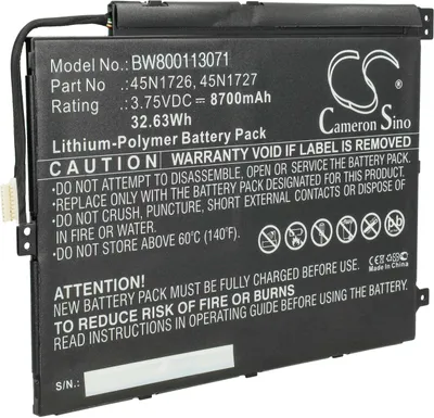 Produktbild von vhbw Akku Ersatz für Lenovo 45N1733, 45N1731, 45N1732 für Notebook (8700 mAh, 3,75 V, Li-Polymer)