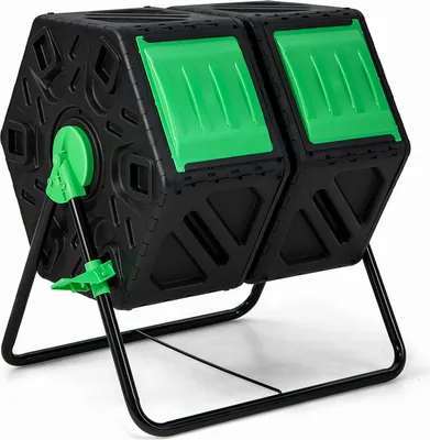 Obrázek produktu pro Plastový bubnový kompostér Westmann Humus-Duo 2 kompostér 120 l 60x74x67 cm