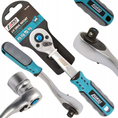 Obrázek produktu pro ráčna 1/4" vyhnutá, délka 155 mm, 72 zubů, s přepínací páčkou