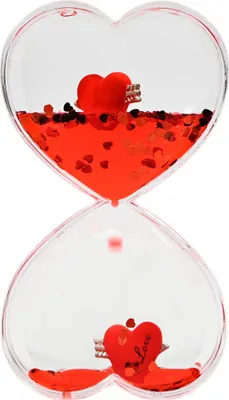 Produktbild von Wasser-Gel-Anderheitsurzeitung Liebesherz Zeitmesser 5 Minuten Lava Timer