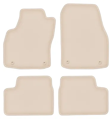 Produktbild von DURBAN Beige Velours-Fußmatten-Set für Opel Astra H Limousine, Schrägheck, Kombi, TwinTop, Cabrio, Coupé (2003-2010)