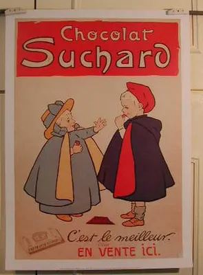 Obrázek produktu pro Čokoláda Suchard – 2 děti – plakát 24 x 30 cm