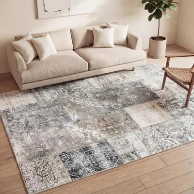 Image de Volero - Tapis patchwork - Lago Gris - 160x230 cm