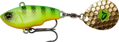 Produktbild von Savage Gear Fat Tail Spin sinkend - Jig Spinner, Größe / Gewicht / Farbe:5.5cm / 6.5g / Firetiger
