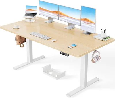 Image de Bureau assis-debout électrique, couleur anthracite - Bureau réglable en hauteur, dimensions 160 x 80 cm
