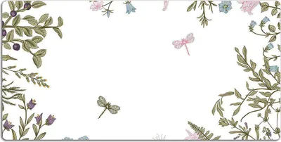 Produktbild von Schreibtischmatte Tischunterlage 120x60 cm Mauspad - Frühlingsblumen