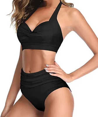 Produktbild von Octopus Trendiger Damen Bügel Bikini 2tlg. Bademode Set High Waist Slip f5674 Fa