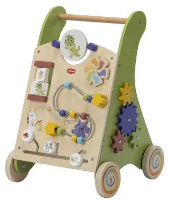 Productafbeelding van Tiny Love Loopwagen van hout, 2-in-1. Activiteitenloopwagen voor baby's, met 12 interactieve activiteiten. Stimuleert de motorische vaardigheden, geschikt voor kinderen vanaf 18 maanden. Born To Party