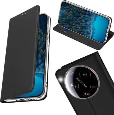 Produktbild von Handyhülle mit Klappe für Xiaomi 17 Ultra, Dux Ducis Skin Pro, Schwarz