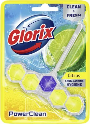 Image de Glorix - Bloc WC - Power Clean Lemon - Fresh & Lemon - 1 bloc - 1 pièce