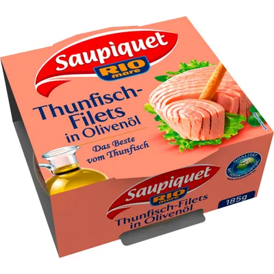 Immagine prodotto di Saupiquet Rio Mare filetti di tonno in scatola in olio d'oliva 185g