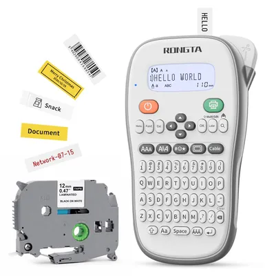 Hand-Etikettendrucker, 12 mm, Bluetooth, QWERTY, tragbar