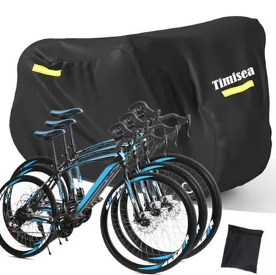 Produktbild von Fahrradabdeckung Wasserdicht 420D Oxford-Gewebe Schwarz für 2 Fahrräder 210x112x112cm