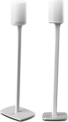 Produktbild von Lautsprecherständer – Standfuß für Lautsprecher – Für Musikgenuss – Spezielles Design – 28,5 cm Höhe – Weiß