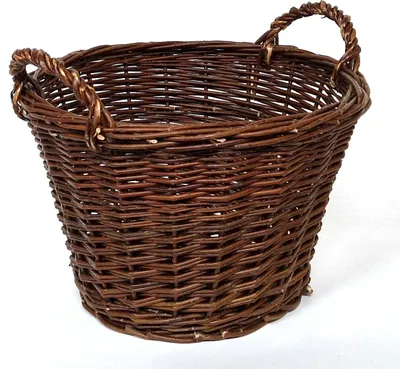 Produktbild von Kaminkorb Holzkorb Kaminholzkorb Obstkorb Gartenkorb aus Weide Rund Ø 45 cm (Nr. 90355-45)