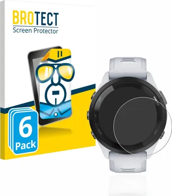 Produktbild von 6x Für Garmin Forerunner 265 (46 mm) Schutzfolie BROTECT Displayschutz Display Schutz Folie Klar Transparent