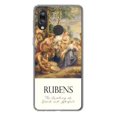 Produktbild von MuchoWow® Handyhülle Schutzhülle Hülle für Huawei P20 Lite (2020) Rubens - Kunst - Die Begegnung von David und Abigail Silikon Softcase Handy Hülle - Kartenhalter