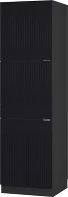 Produktbild von Herdumbauschrank Vicco Fame-Line Schwarz gestreift 60 cm, Model 50875
