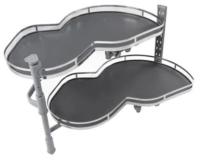 Produktbild von Verstellbare Eckschrank-Organizer mit 2 Ebenen