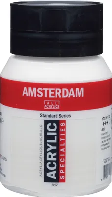 Immagine prodotto di Amsterdam Serie Standard flacone di vernice acrilica 500 ml bianco perla 817