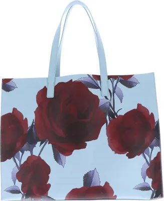 Immagine prodotto di Ted Baker borsetta borsa a tracolla Emberli Extra Large Rose Print Icon Bag Mid-Blue multicolore