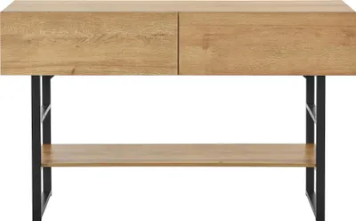Produktbild von Konsolentisch 'Varberg' mit 2 Schubladen 75 x 120 x 30 cm Eichenoptik