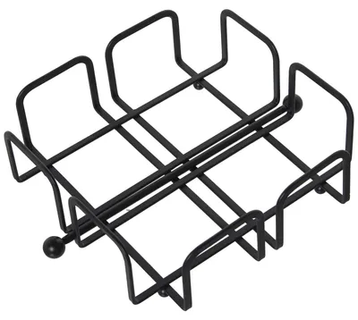 Productafbeelding van DRW servetdispenser, metaal, zwart, 21 x 21 x 7 cm